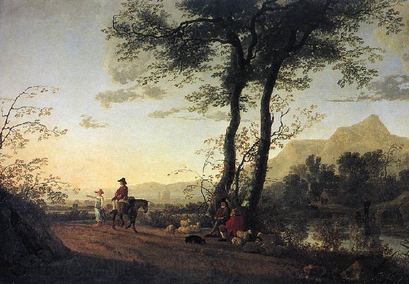 CUYP, Aelbert A Road near a River sdfg Germany oil painting art